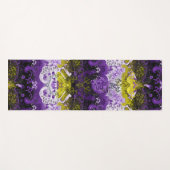 非バイナリドラゴンダマスク – 非バイナリプライドフラグ ヨガマット (正面(横))