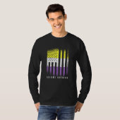 非バイナリフラグはNinnaをGenderqueerと仮定する Tシャツ (正面フル)