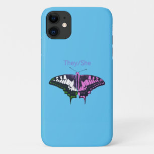 非バイナリフラグアゲハチョウ蝶 iPhone 11 ケース