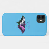 非バイナリフラグアゲハチョウ蝶 Case-Mate iPhoneケース (裏面(横))