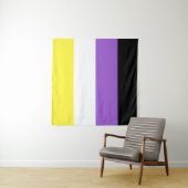 非バイナリフラグスクエアLGBT タペストリー (インサイチュ)