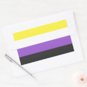 非バイナリフラグステッカー 長方形シール (封筒)