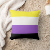 非バイナリフラグ16 x 16 クッション (ブランケット)