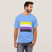 非バイナリフラグ Tシャツ (正面フル)