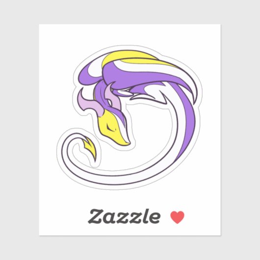 非バイナリプライドドラゴン シール (シート)