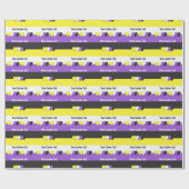 非バイナリプライドフラグと文字の折り返し紙 ラッピングペーパー (フラット)