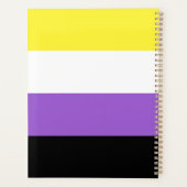 非バイナリプライドフラグモダン プランナー手帳 (裏面)