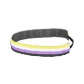 非バイナリプライドフラグ アスレチックヘッドバンド (右)