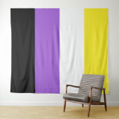 非バイナリプライドフラグ タペストリー (インサイチュ(横))