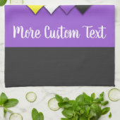 非バイナリプライドフラグ(ハート) キッチンタオル (折り畳み)