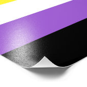 非バイナリプライドフラグ フォトプリント            (角)