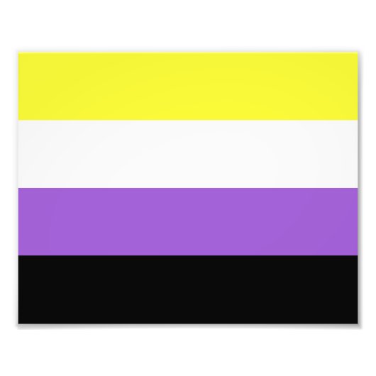 非バイナリプライドフラグ フォトプリント            (正面)