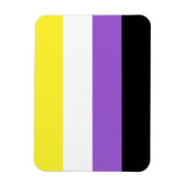 非バイナリプライドフラグ マグネット (縦)