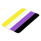 非バイナリプライドフラグ マグネット (左側)