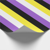 非バイナリプライドフラグ ラッピングペーパー (角)