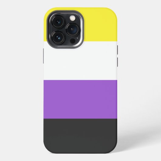 非バイナリプライドフラグ iPhoneケース (裏面)