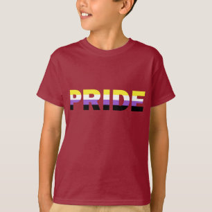 非バイナリプライドフラグ Tシャツ