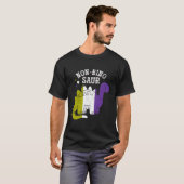 非バイナリプライドフラグDinsoaur非バイナリ Tシャツ (正面フル)