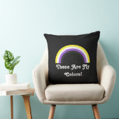 非バイナリプライドレインボー装飾用クッション クッション (椅子)