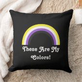 非バイナリプライドレインボー装飾用クッション クッション (ブランケット)
