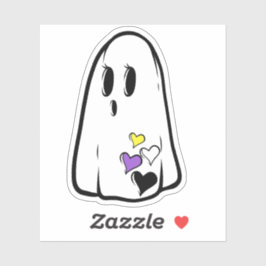 非バイナリプライド幽霊 シール