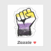 非バイナリプライド拳 シール (シート)