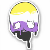 非バイナリプライド滴下スカル シール (正面)