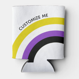 非バイナリレインボー非バイナリフラグのカスタム 缶クーラー