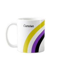 非バイナリレインボー非バイナリプライドフラグのモノグラム