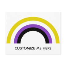 非バイナリレインボー非バイナリプライドフラグカスタム