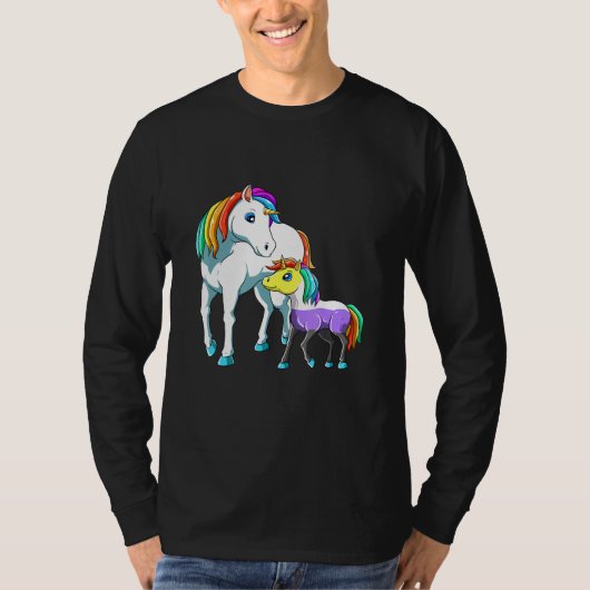 非バイナリーユニコーンママ Tシャツ (正面)