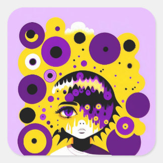 非バイナリー円スタンプ スクエアシール