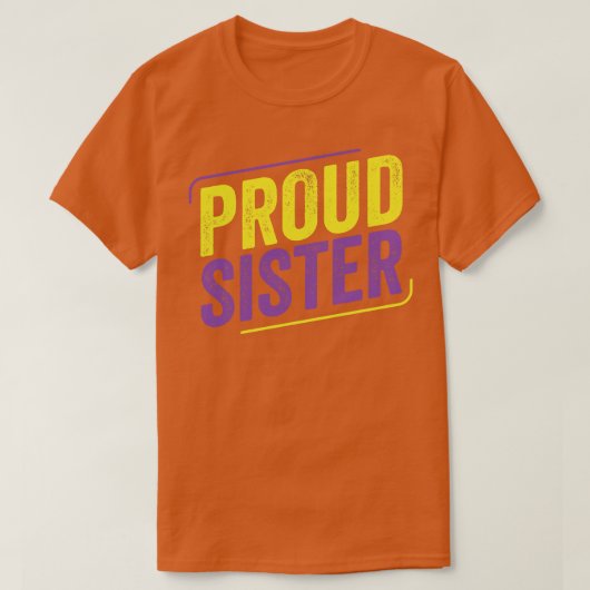 非バイナリー姉誇りを持ったLGBTエンビー姉妹同盟 Tシャツ (デザイン正面)