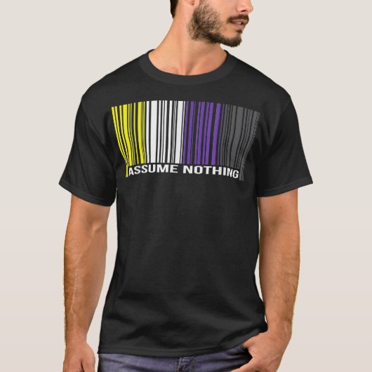 非バイナリー性の平等LGBTを支持しない Tシャツ (正面)