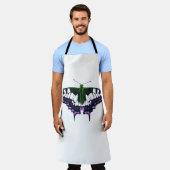 非バイナリーGenderqueerプライドアゲハチョウ蝶 エプロン (着用した状態)