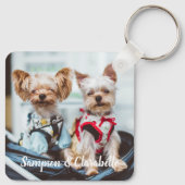 非バイナリーPet緊急キーチパーソナライズされたェーン キーホルダー (裏面)