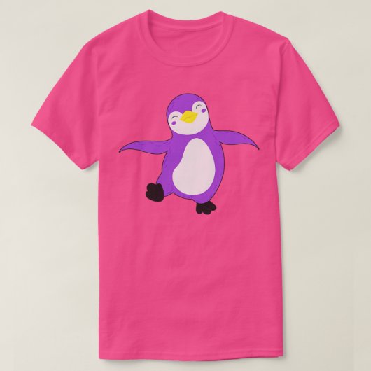 非バイナリ旗の色ペンギンプライドエージェントI Tシャツ (デザイン正面)