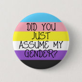 非バイナリ 缶バッジ (正面)