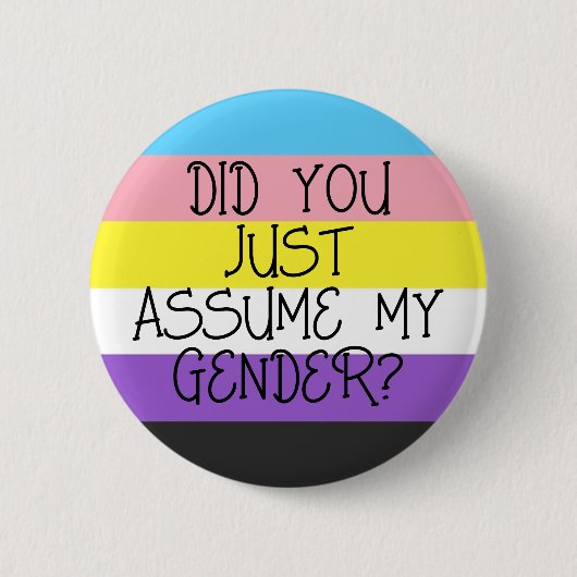 非バイナリ 缶バッジ (正面)