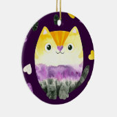 非バイナリCatオーナメント セラミックオーナメント (右)