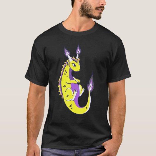 非バイナリDragon LGBTQ非バイナリプライドGenderqueer Tシャツ (正面)