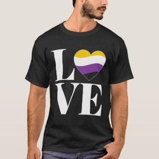 非バイナリPriのGenderfluid 'Love'Agenderギフト Tシャツ