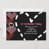 非バレンタインのパーティの招待状 招待状 (正面)