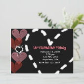 非バレンタインのパーティの招待状 招待状 (スタンド正面)