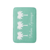 非パーム・スプリングスの緑のヤシの木のスリップのバス・マットの敷物 バスマット (正面縦)