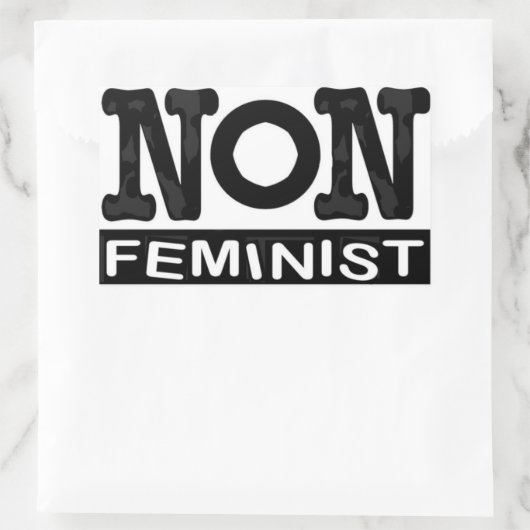 非フェミクラシックニズムのロゴシール 長方形シール (バッグ)