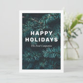 非フォトクリスマスカードまたはホリデーカード 招待状 (スタンド正面)