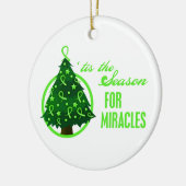 非ホジキンズリンパ腫クリスマス奇跡 セラミックオーナメント (左)