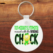 非ホジキンリンパ腫が間違った雛でしくじった キーホルダー (正面)