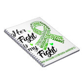 非ホジキンリンパ腫の彼女の戦いは我々の戦い ノートブック (右側)